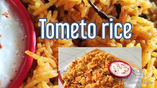 simple tomato rice in pressure cooker | tomato rice | lunch box recipe |easy quick tomato rice