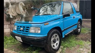 Geo Tracker 1992: Step-by-step fuel filter change.