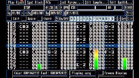 Tune Upload 08 : Created using OctaMED on Amiga 1200 in mid 1990s