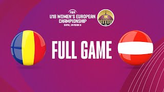 Romania v Austria | Full Basketball Game | FIBA U18 Women's European Championship 2023