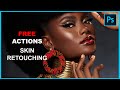 How to complete skin retouching tutorial with free photoshop action