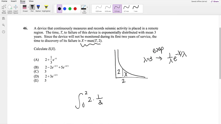 SOA Exam P Question 46 | Expectation of Expnential - DayDayNews