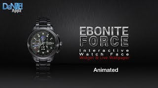 Ebonite Force HD Watch Face, Widget & Live Wallpaper screenshot 1