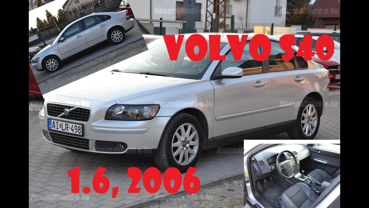 A biztonság záloga: Volvo S40 1.6 benzin használt autó bemutató - Corrado Car