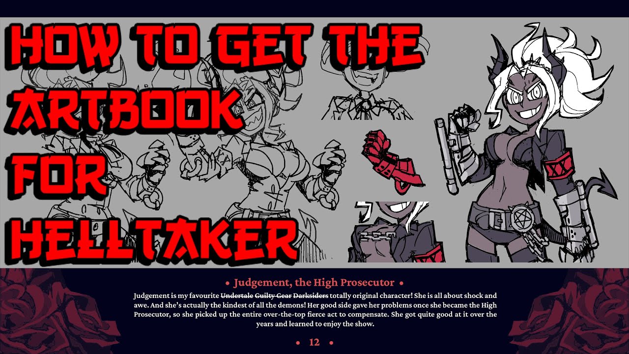 Helltaker - How to get the Artbook for Helltaker - YouTube