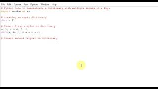 Python program to demonstrate a dictionary with multiple inputs in a key