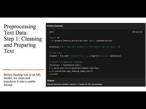 Python Code Machine Learning on Natural Language Sentences