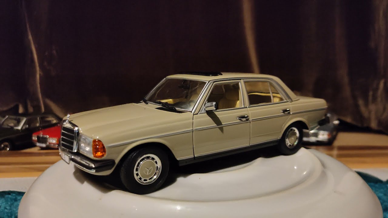 W123 Mercedes Benz 1 :18 Revell 230E in Taigabeige 684 - YouTube
