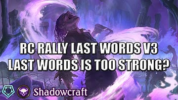 [Shadowverse]【Rotation】Shadowcraft ► RC Last Words Shadow v3-3 ★ Master Rank ║Season 60 #2666║