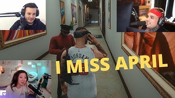 Fuslie Reacts To Ramee & Gunner Missing April. | NoPixel GTA RP