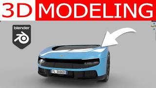 Ferrari Luce modeling Timelapse #blender3d #3dmodeling #ferrari