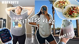 Fitness Vlog: Trying a Sydney Cummings Cardio Workout,  Grocery Shopping, Sunday Reset, What I ate