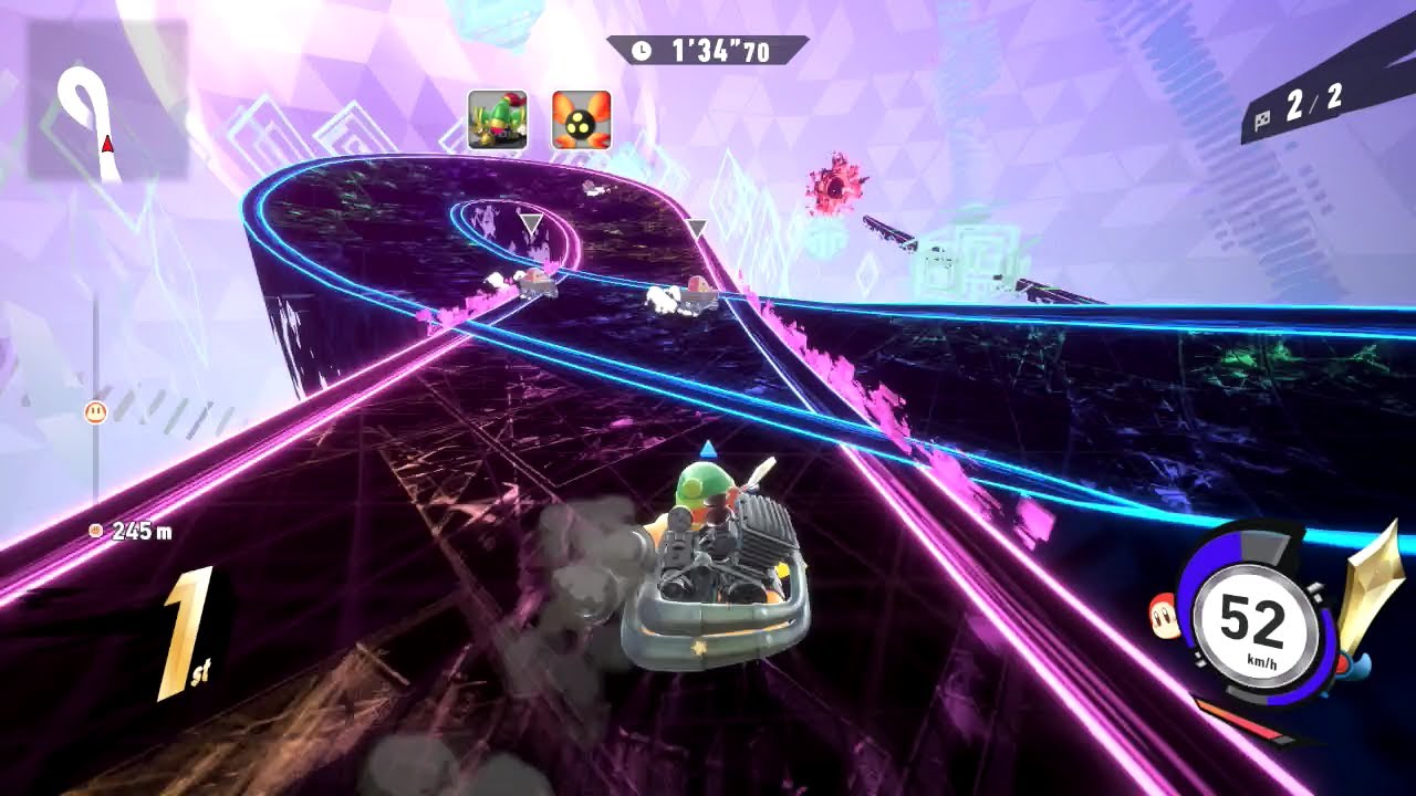 Kirby Air Riders - Cyberion Highway in 2'28"82 (Waddle Dee + Bulk Star)