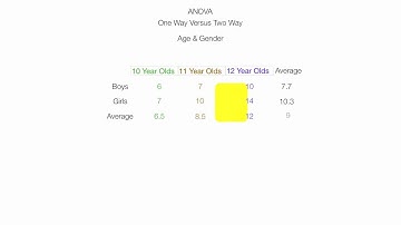 Introduction to Two Way ANOVA (Factorial Analysis)