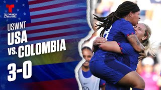 Highlights & Goles | USA vs. Colombia 3-0 | USWNT | Telemundo Deportes