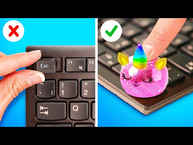 Amazing School Hacks 🤪🎒🌈 Funny Fidgets, Squishies And Creative DIY Crafts For Epic School Days class=