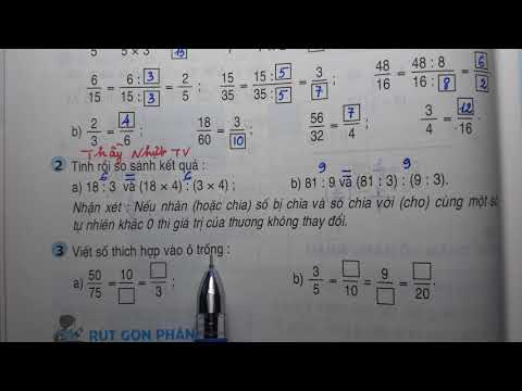 Video TOÁN LỚP 4 - SGK/ Trang 111 - PHÂN SỐ BẰNG NHAU - Thầy... - youtube