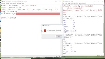 creating series using dictionary ,using function and mathematical expression