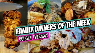 FAMILY DINNER IDEAS ~ Meals of the week ~ EASY &amp; AFFORDABLE