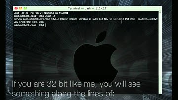 How to Find out whether your Mac is 32 or 64 bit