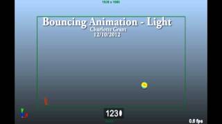 Maya - Light bouncing ball Practice sequence