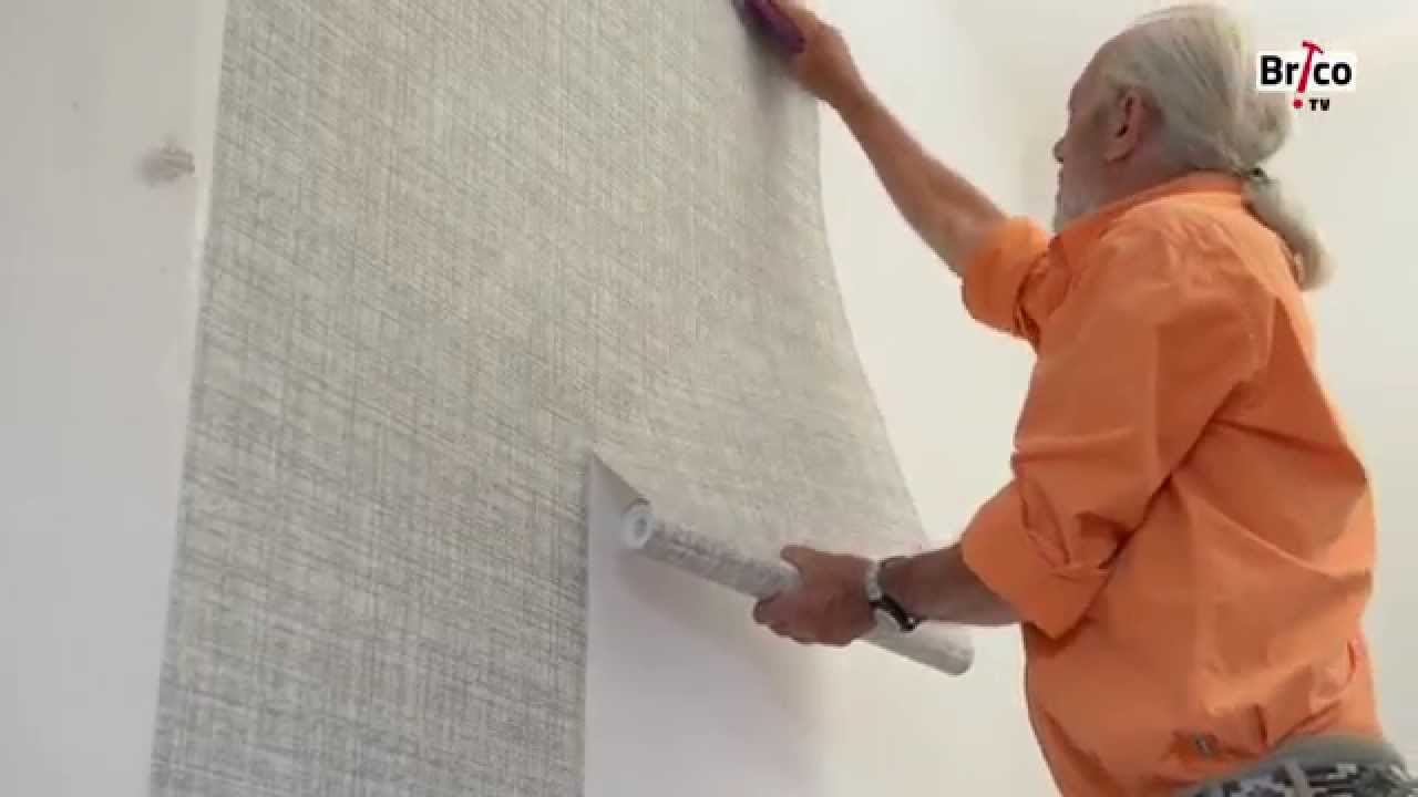 Poser du papier peint intissé en vidéo Tout Coller - pose d un papier peint intissé