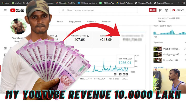 My YouTube revenue 1 lakh🤑 ஒரு லட்சம் ரூபாய் மாதம் வருமானம் வருதா Namo Try
