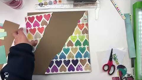 Scrapbook Process Video with Christine - Kaleidoscope