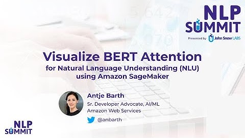 Visualize BERT Attention for Natural Language Understanding (NLU) Use Cases using Amazon SageMaker