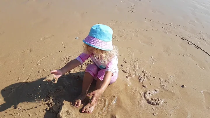 Gabriela in Portugal at the beach