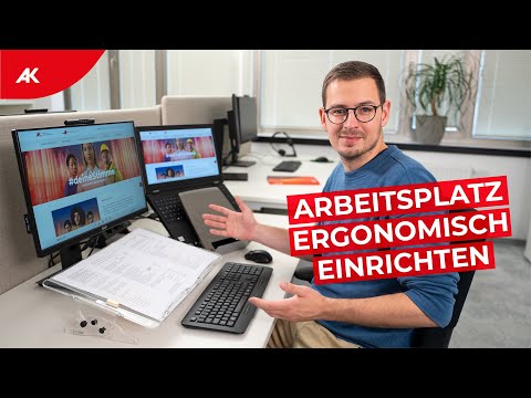 Video: Computertisch für Laptop - schont Ihre Körperh altung