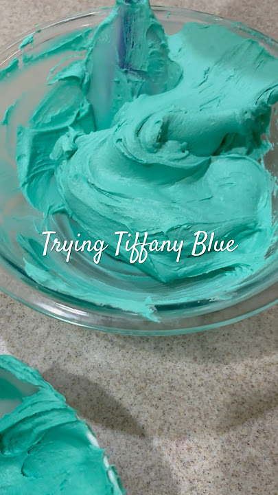 Tiffany blue Buttercream #youtubeshorts