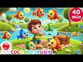 Learn Numbers 40 Minutes 🐟 | Once I Caught a Fish Alive Song for Toddlers & Preschool Kids