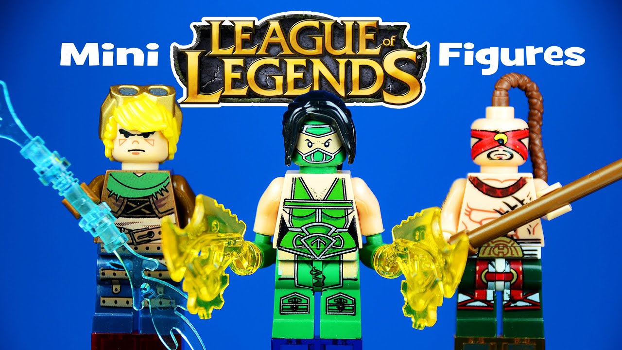 Lego League Of Legends Set 3 Knockoff Minifigures With Akali Lee Sin Ezreal Youtube - lol an roblox user has the lego in their game lego