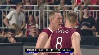 Latvia vs Turkey Full Game Highlights | FIBA Basketball World Cup 2023 Qualifiers | August 25, 2022