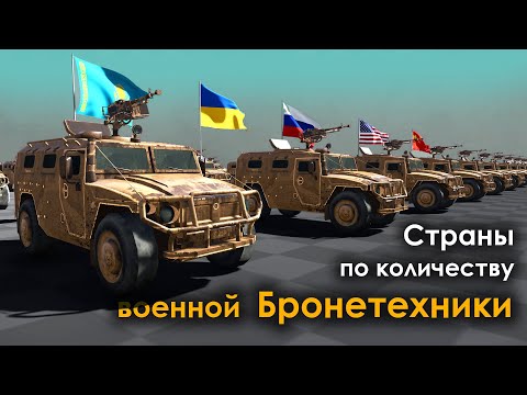 Видео: Страны по Количеству Военной Бронетехники | 2022