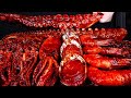 ASMR SPICY SEAFOOD, 해물찜 먹방, OYSTER, 굴 먹방, SPICY ENOKI MUSHROOM, 매운 버섯, 문어, OCTOPUS, ABALONE MUKBANG