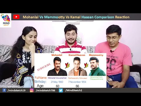 Mohanlal Vs Mammootty Vs Kamal Haasan Comparison Pakistani Reaction, 3 Legend's of Indian Cinema