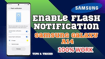 How To Enable Flash Notification On Samsung Galaxy A14 | Full Guide 2025!