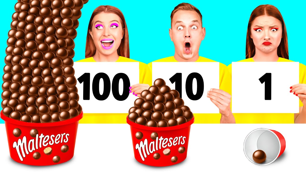 100 Слоев Еды Челлендж | Смешные Cитуации от Crazy DO