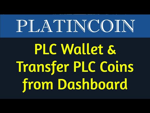 Platincoin || PLC Wallet u0026 Transfer PLC Coins from Dashboard