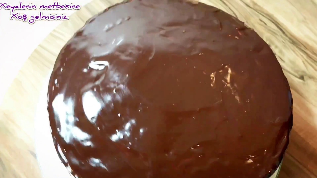 TORTLARIN ÜZERİ ÜÇÜN QANAJIN(QLAZUR) HAZIRLANMASI.PASTA İÇİN QANAJ YAPIMI.ШОКОЛАДНЫЙ ГАНАШ ДЛЯ ТОРТА