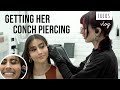 What's it like getting your conch pierced?