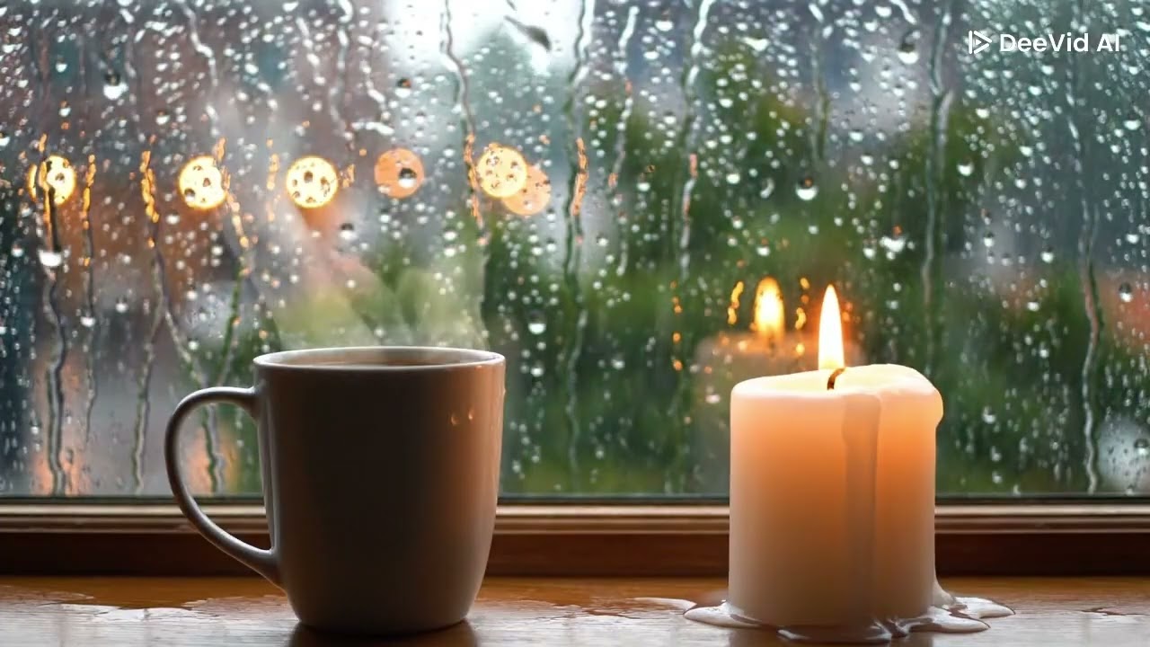 Loopable Study/Work Ambience – Cozy Coffee & Candle Scene