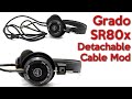 Grado SR80X Detachable cable mod and a look at changes in the design