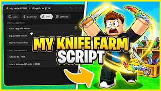 🔑 KEY LESS | Roblox My Knife Farm 🔪 SCRIPT! - AutoRoll - MORE!