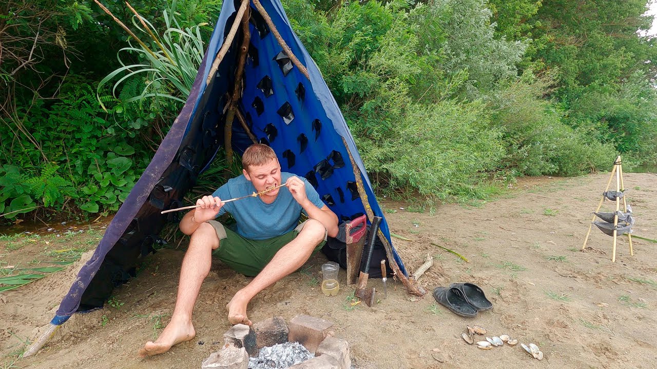 3 DAYS Solo Survival (NO FOOD, NO WATER, NO SHELTER) Catch and Cook ...