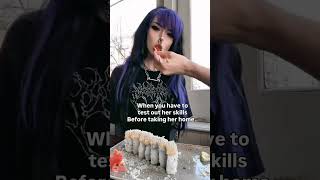 Very skilled🖤🤘   scummy bears  kanji otr #sushi  #goth  #altgirl  #style