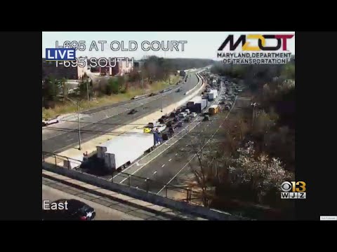 Team Coverage: Crews respond to at least six killed in crash on I-695 in Baltimore County
