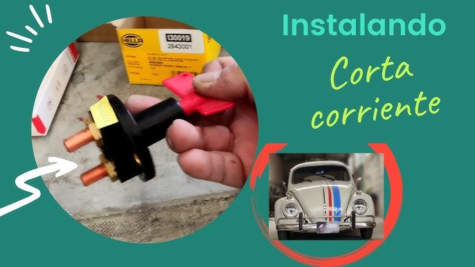 como instalar un corta corriente o desconectador de bateria 